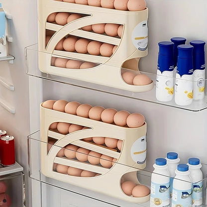 3-Tier Rolling Egg Organiser for Fridge