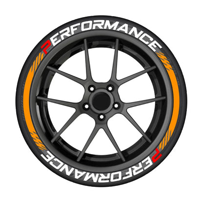 3D Car Tyre Letter Stickers – Universal Wheel Rim Decals (8-Piece Set)