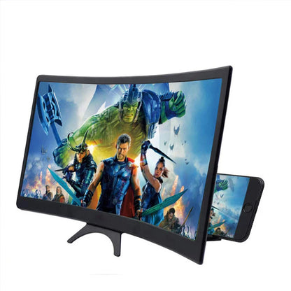 12" Curved Phone Screen Magnifier – 3D HD Video Amplifier
