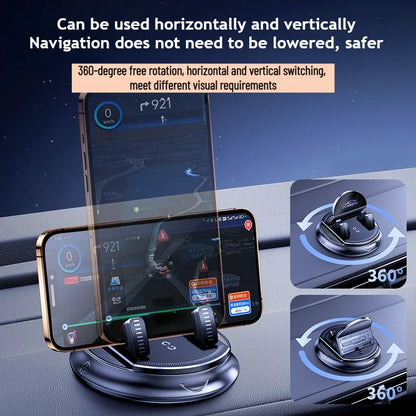 360° Rotating Car Phone Holder – Suction Cup Dashboard Mount