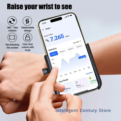 360° Wristband Phone Holder – Running & Cycling Arm Mount