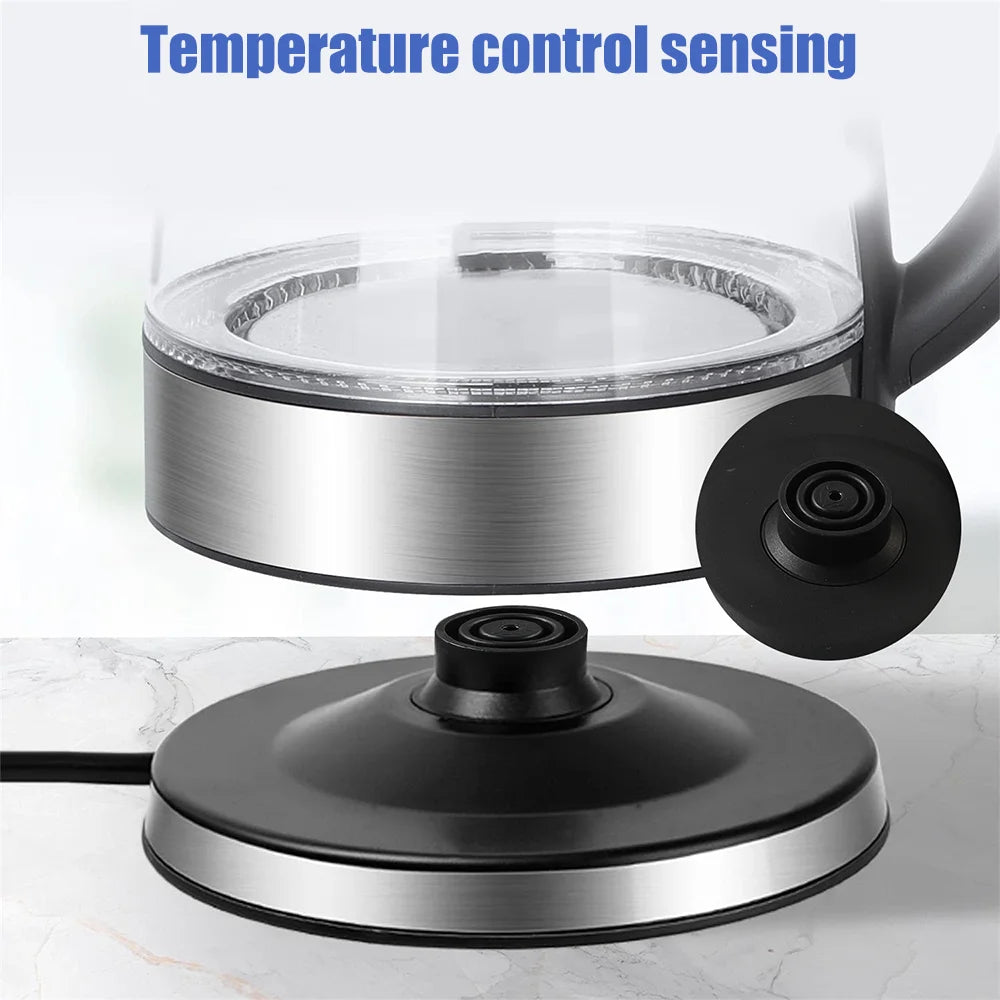 2L Glass Electric Kettle with Auto Shut-Off – Fast Boil, UK Plug