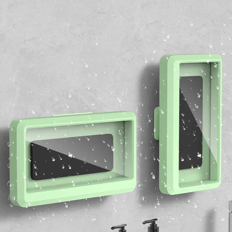 Waterproof Shower Phone Holder with Anti-Fog Screen