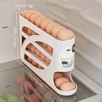 3-Tier Rolling Egg Organiser for Fridge