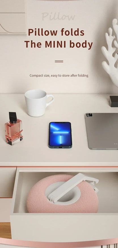 1PCS Desktop Pink Pillow Phone Holder Stand Adjustable Long Arm Smartphone Mount For iPhone 17 16 15 14 13 12 Samsung Xiaomi