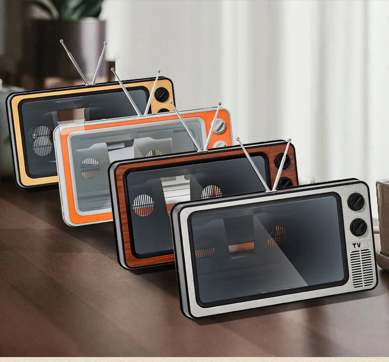Mobile Phone Screen Magnifier Holder Enlarged Expand Stand Phone Holder HD Video Amplifier Eyes Protection Retro TV Box