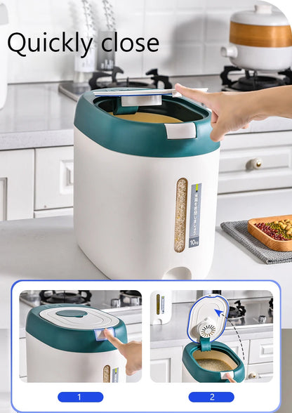 Rice & Cereal Dispenser with Storage Container (5kg / 10kg)