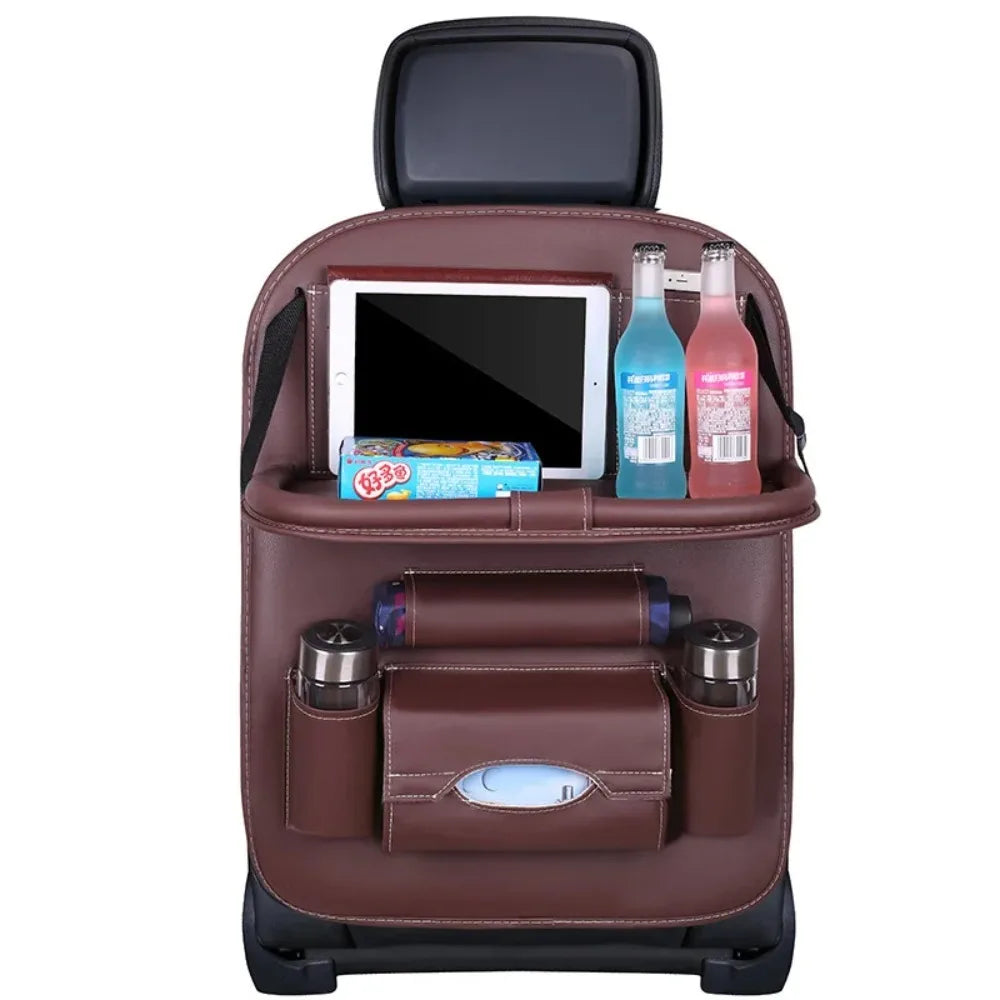 Car Seat Back Organiser with Foldable Tray