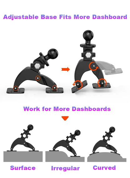 Universal Car Dashboard Phone Mount – 360° Adhesive Holder