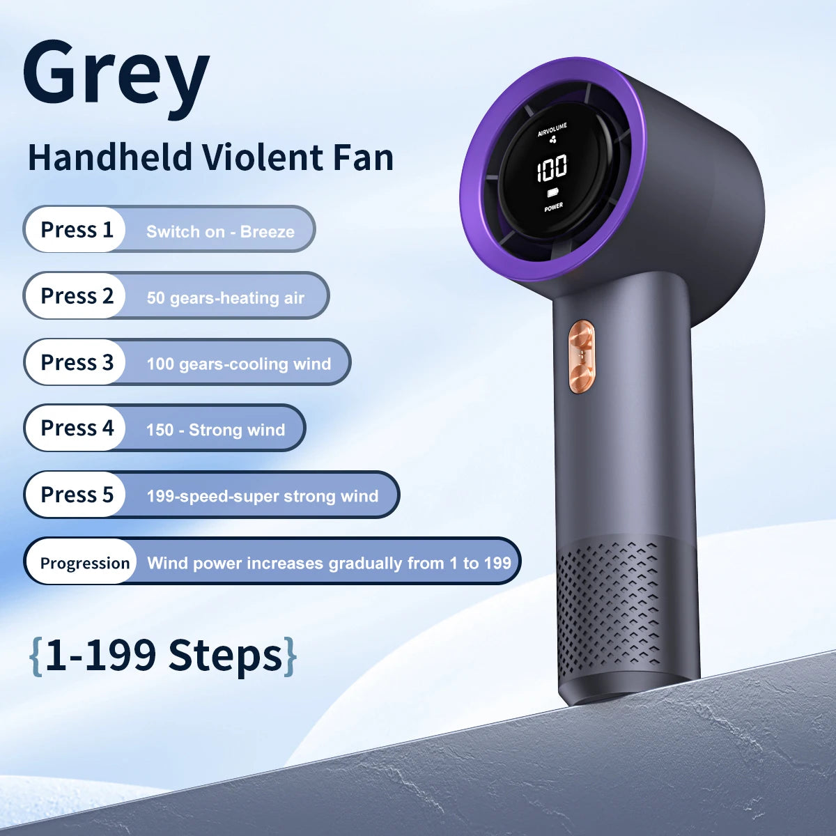 Mini Handheld Portable Fan – USB Powered, 3 Colours