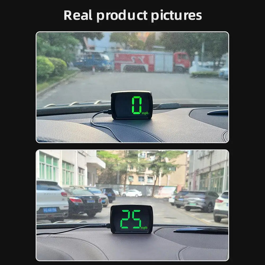 Car HUD GPS Speedometer – Universal Plug & Play Head-Up Display