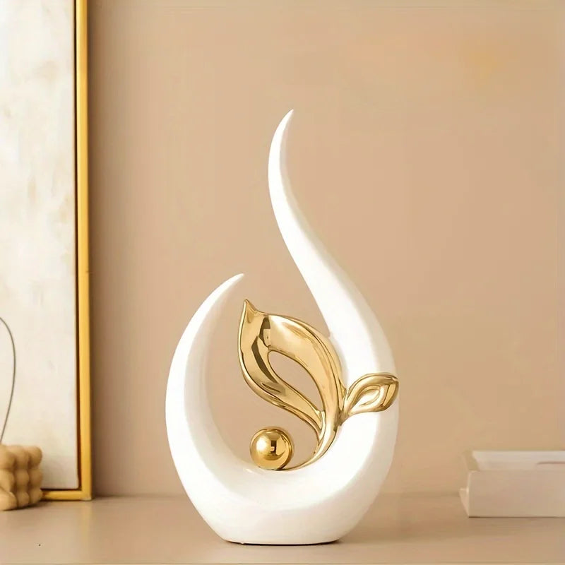 Nordic Ceramic Sculpture – Luxury Living Room & Office Décor