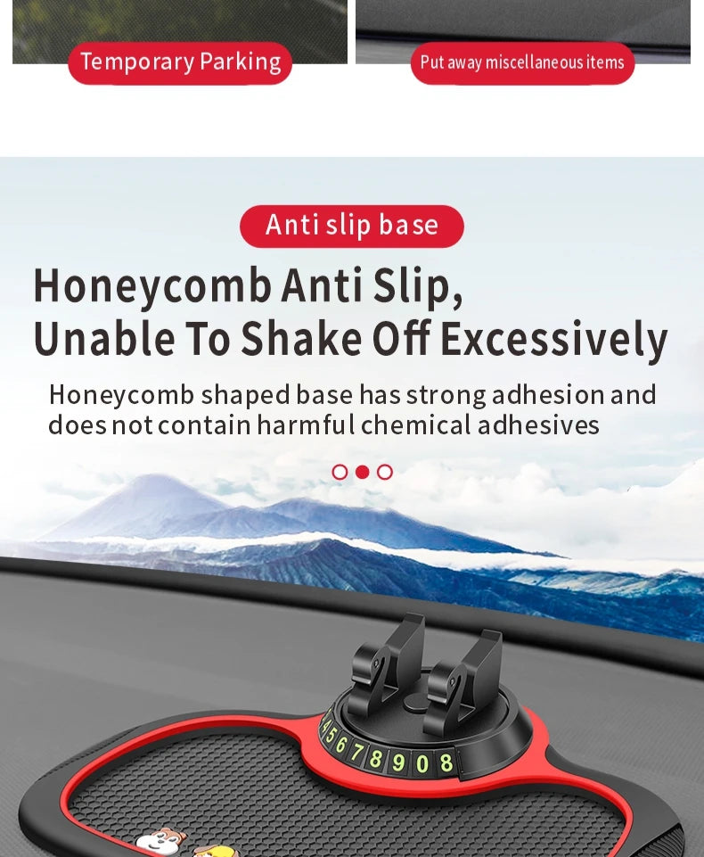 Car Dashboard Anti-Slip Mat & Phone Holder
