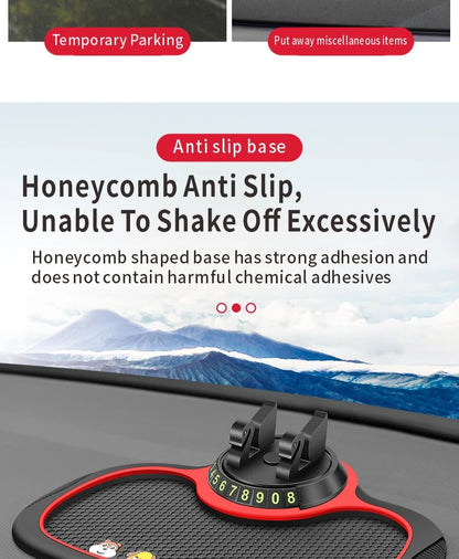 Car Dashboard Anti-Slip Mat & Phone Holder