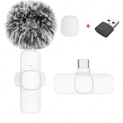 Wireless Lavalier Microphone – Mini Mic for iPhone, Android & PC
