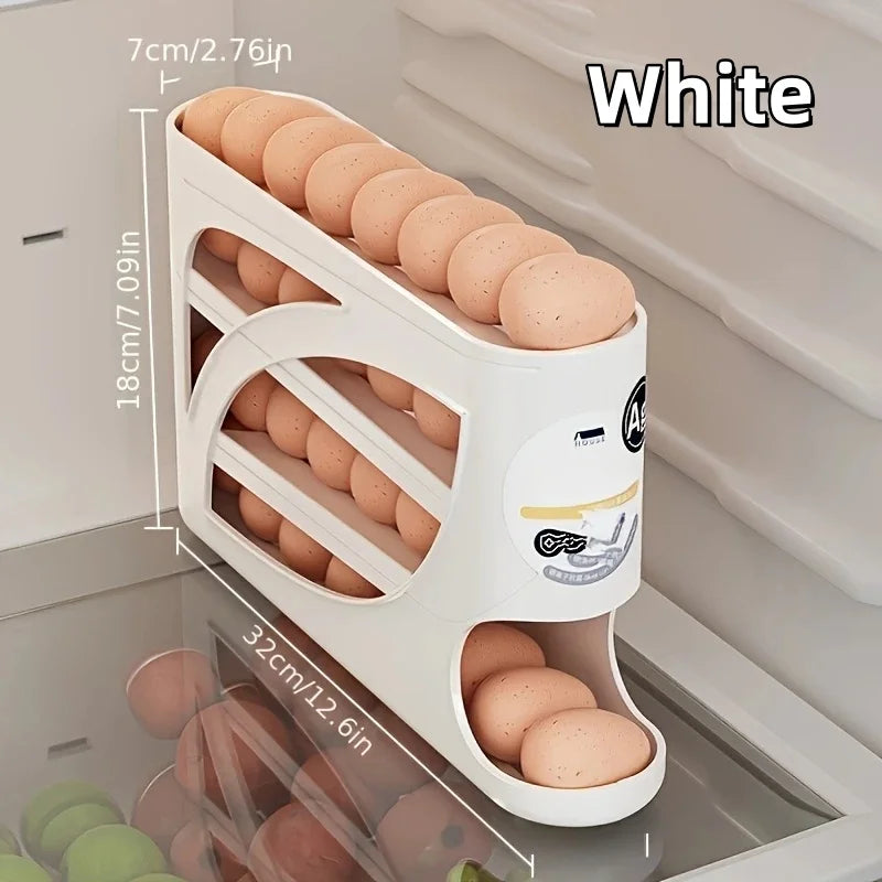 3-Tier Rolling Egg Organiser for Fridge