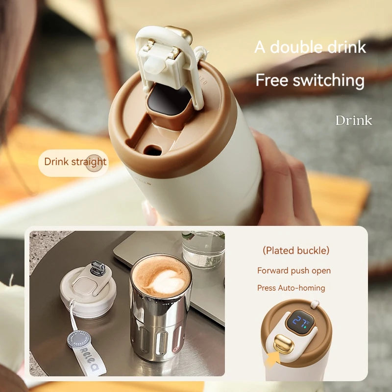 450ml Stainless Steel Thermal Flask with LED Temperature Display