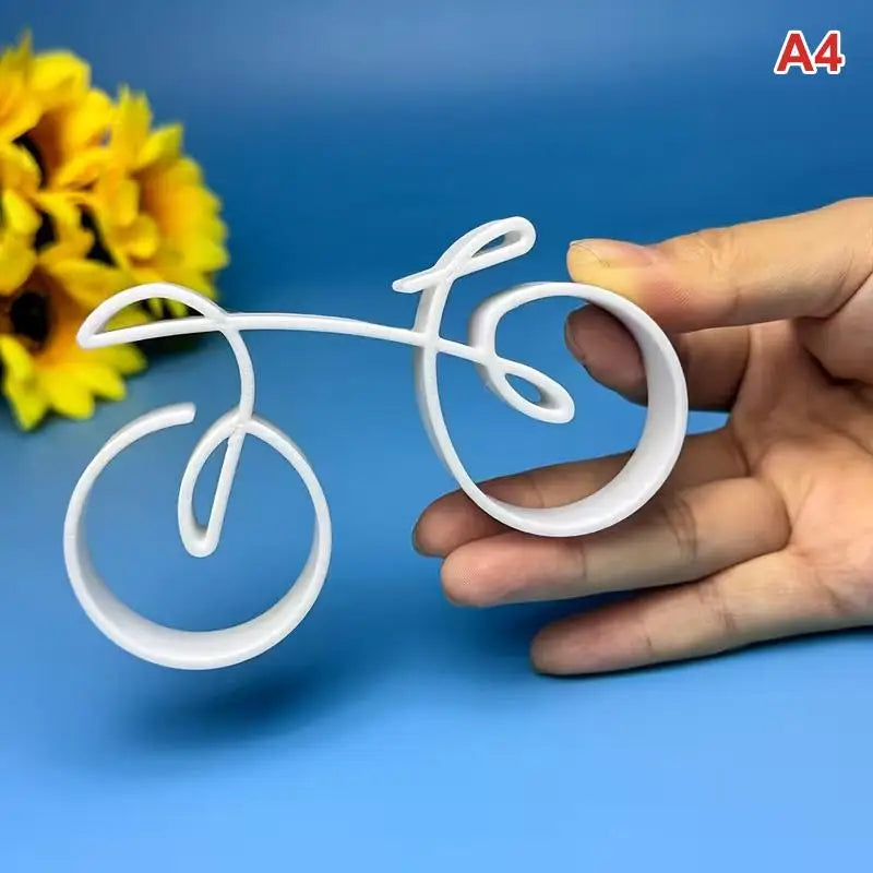 3D Mini Bicycle Ornament – Minimalist Tabletop & Shelf Décor