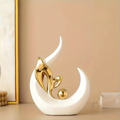Nordic Ceramic Sculpture – Luxury Living Room & Office Décor