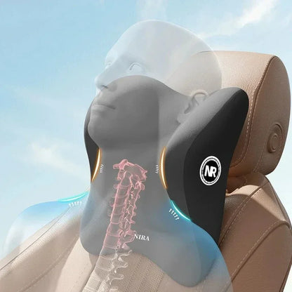 Memory Foam Car Headrest & Lumbar Pillow