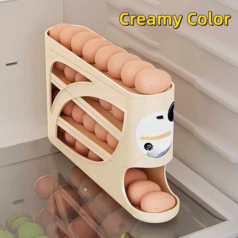 3-Tier Rolling Egg Organiser for Fridge
