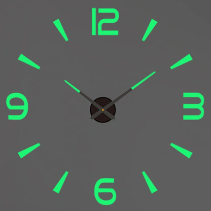 Large Roman Numeral Acrylic Mirror Wall Clock – DIY 3D Sticker