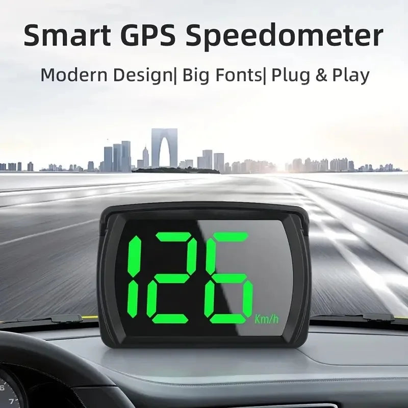 Car HUD GPS Speedometer – Universal Plug & Play Head-Up Display