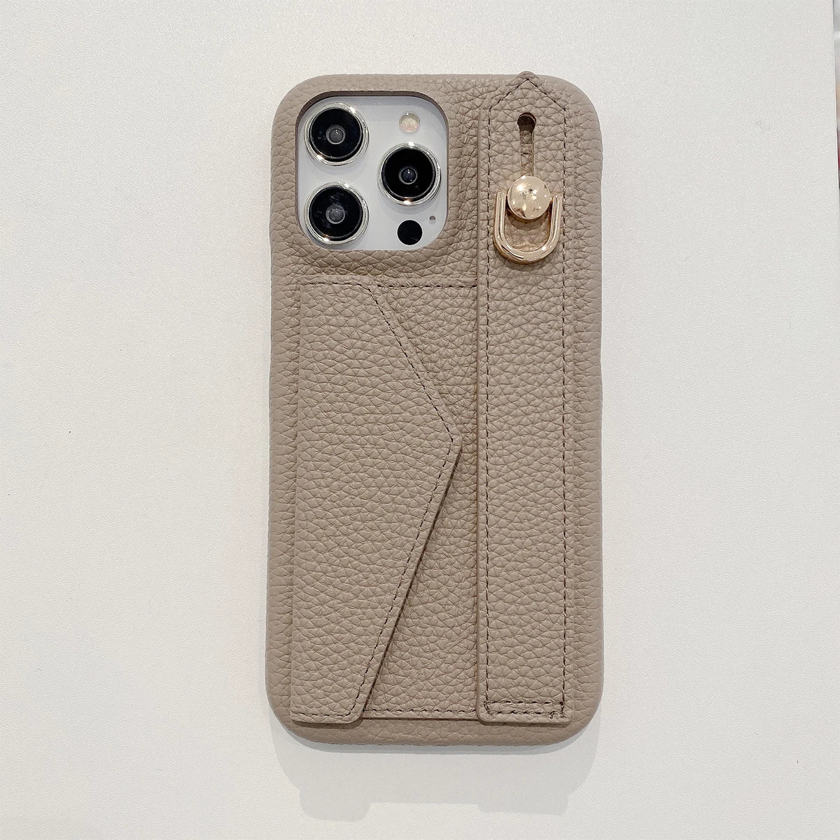 Wrist Strap Wallet Leather Case For iPhone 15 14 13 12 11 Pro Max Luxury Card Holder Protective Cover