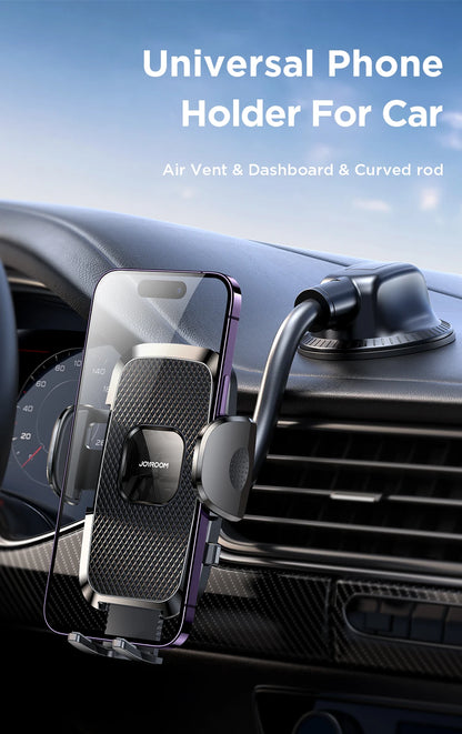 Joyroom 360° Car Phone Holder Mount – Dashboard, Air Vent & Curved Rod (JR-ZS259)