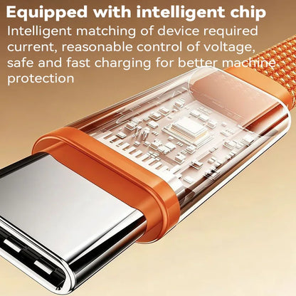 240W USB-C Fast-Charging Cable with Built-In Phone Stand