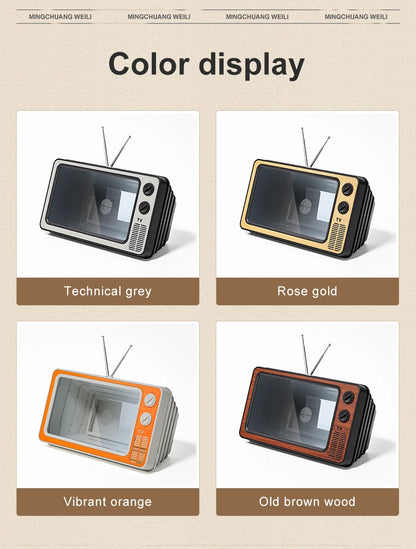 Mobile Phone Screen Magnifier Holder Enlarged Expand Stand Phone Holder HD Video Amplifier Eyes Protection Retro TV Box