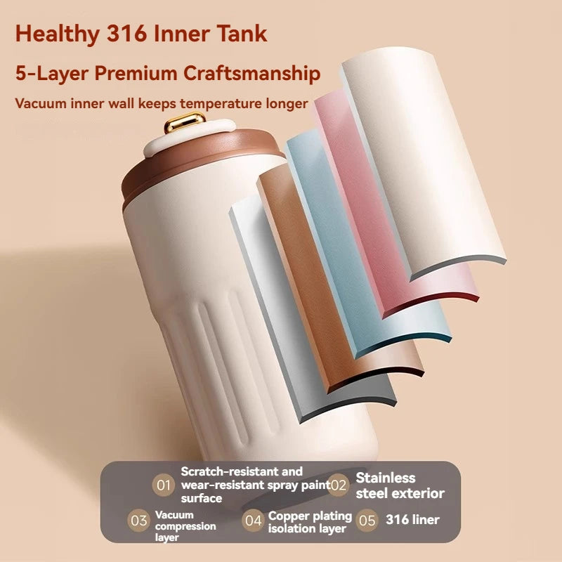 450ml Stainless Steel Thermal Flask with LED Temperature Display