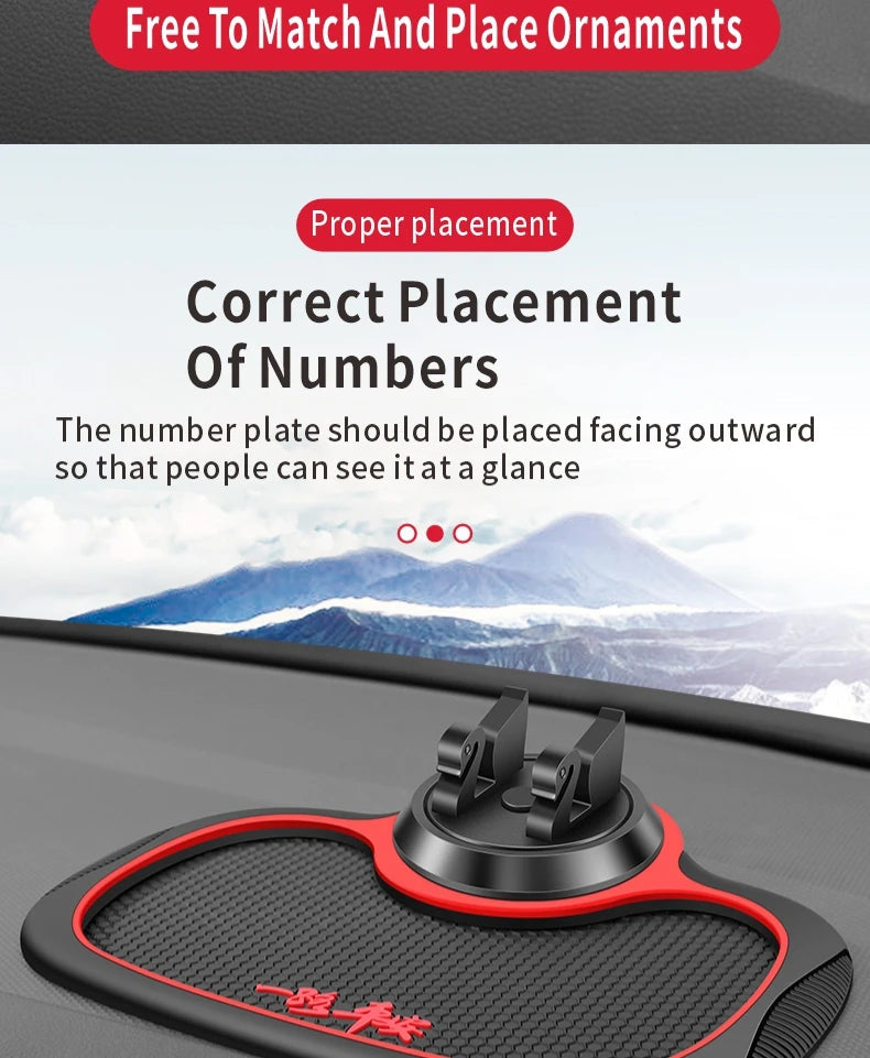 Car Dashboard Anti-Slip Mat & Phone Holder