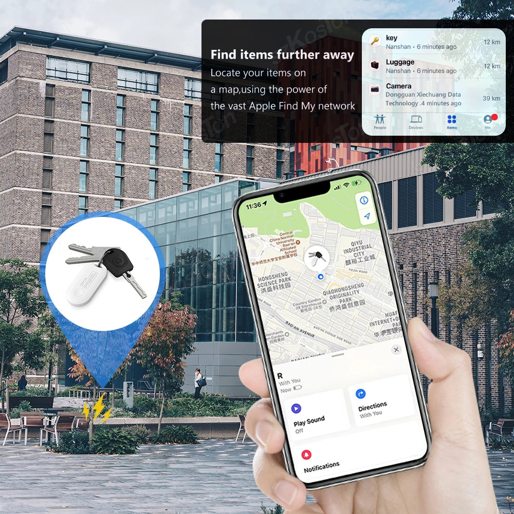 Bluetooth Tracker Tag – Works with Apple Find My | Anti-Loss Finder for Keys, Wallet & Luggage