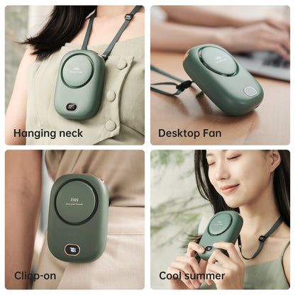 Bladeless Neck Fan – USB Rechargeable, 3 Speeds, Hands-Free Cooling