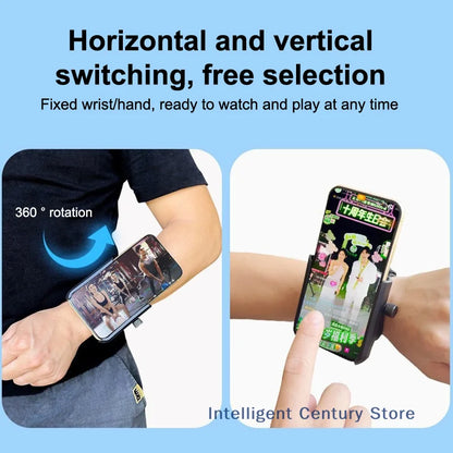 All-Weather 360° Rotatable Wristband Phone Holder for Most Smartphones