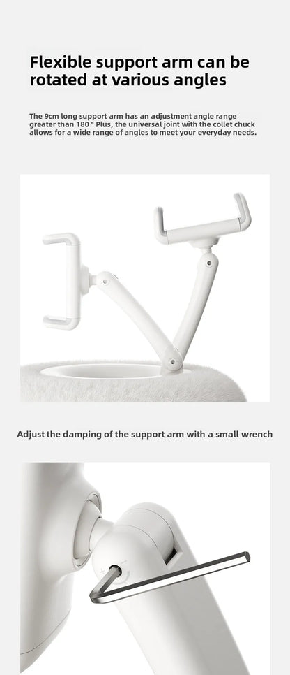 Plush Pillow Phone Stand Foldable Rotatable Car Sofa Bed Lazy Holder for Mobile Tablet
