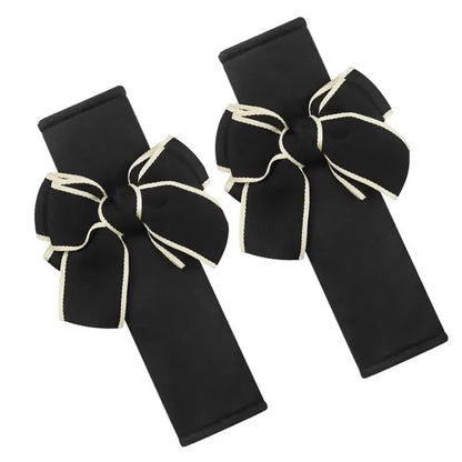 2pcs Seat Belt Covers Car Shoulder Pad Seat Belt Car Accessories for Adults Youth Kids Interior Princess Bow Decor Car