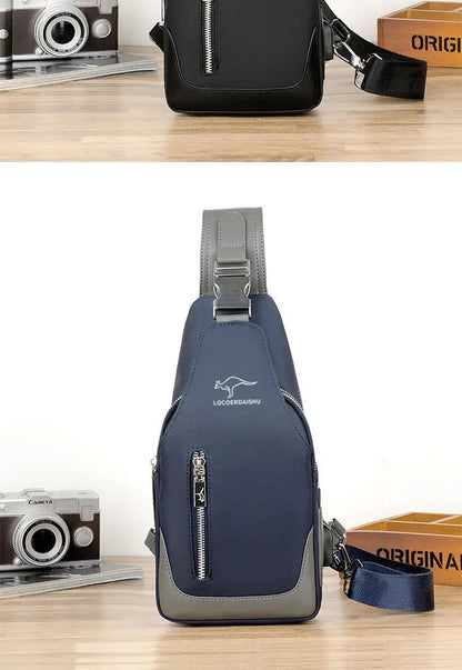 Men's Chest Bag New Fashion Korean Style Casual Sports Water Proof Oxford Chest Crossbody Bags for Men Shoulder Messenger Bag