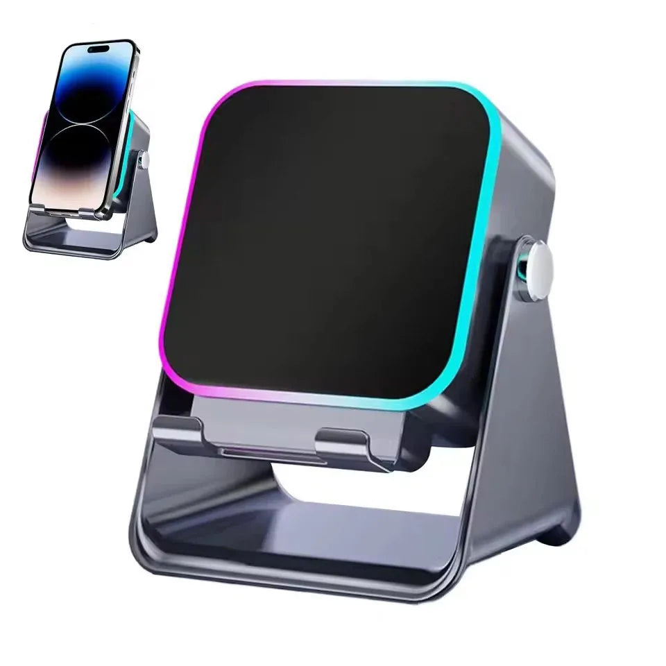 2-in-1 Phone Stand & Bluetooth Speaker with RGB Light