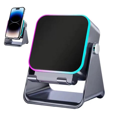 2-in-1 Phone Stand & Bluetooth Speaker with RGB Light