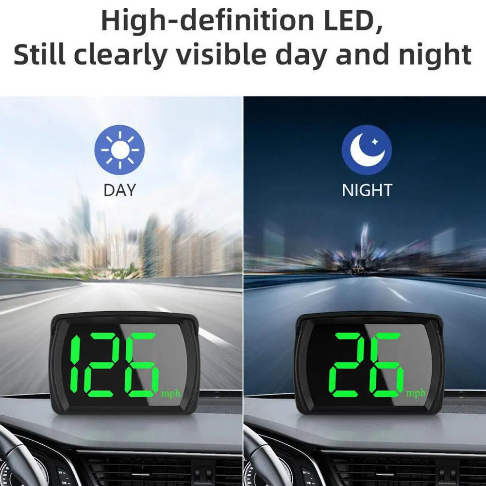 Car HUD GPS Speedometer – Universal Plug & Play Head-Up Display
