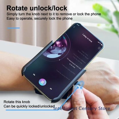 360° Wristband Phone Holder – Running & Cycling Arm Mount