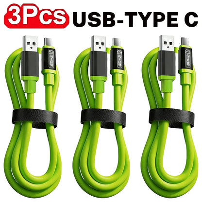 USB-C Fast Charging Cable 3-Pack – PD, Data Sync, 0.3m to 2m