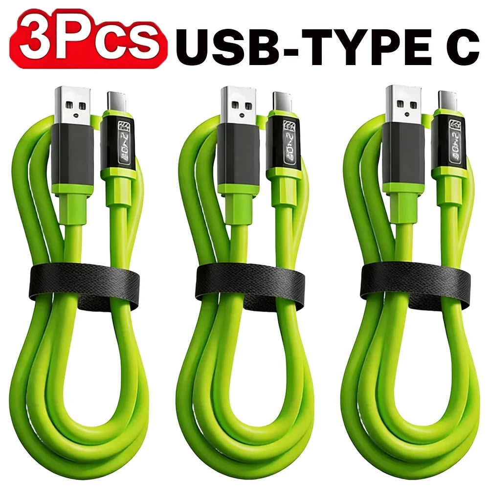 240W USB-C Fast-Charging Cable – 3-Pack (0.3m/1m/1.5m/2m)