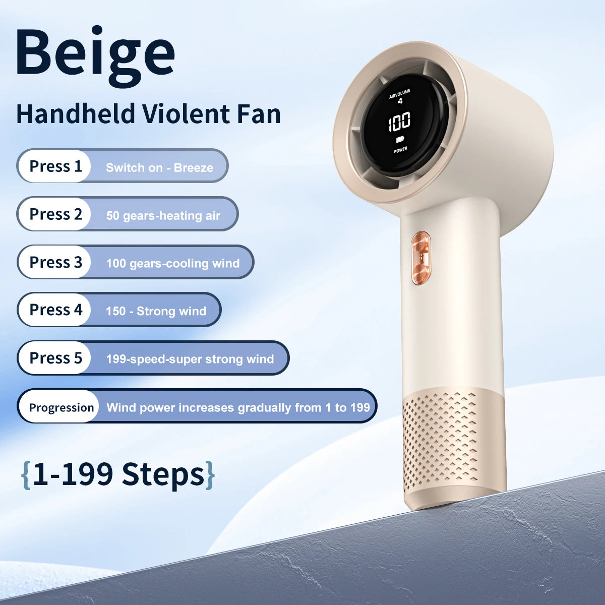 Mini Handheld Portable Fan – USB Powered, 3 Colours