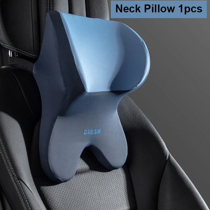 Car Lumbar Support Headrest Neck Pillow Support Universal Soft Neck Pillows Cushion Car Memory Foam Lumbar Pillow Back Support