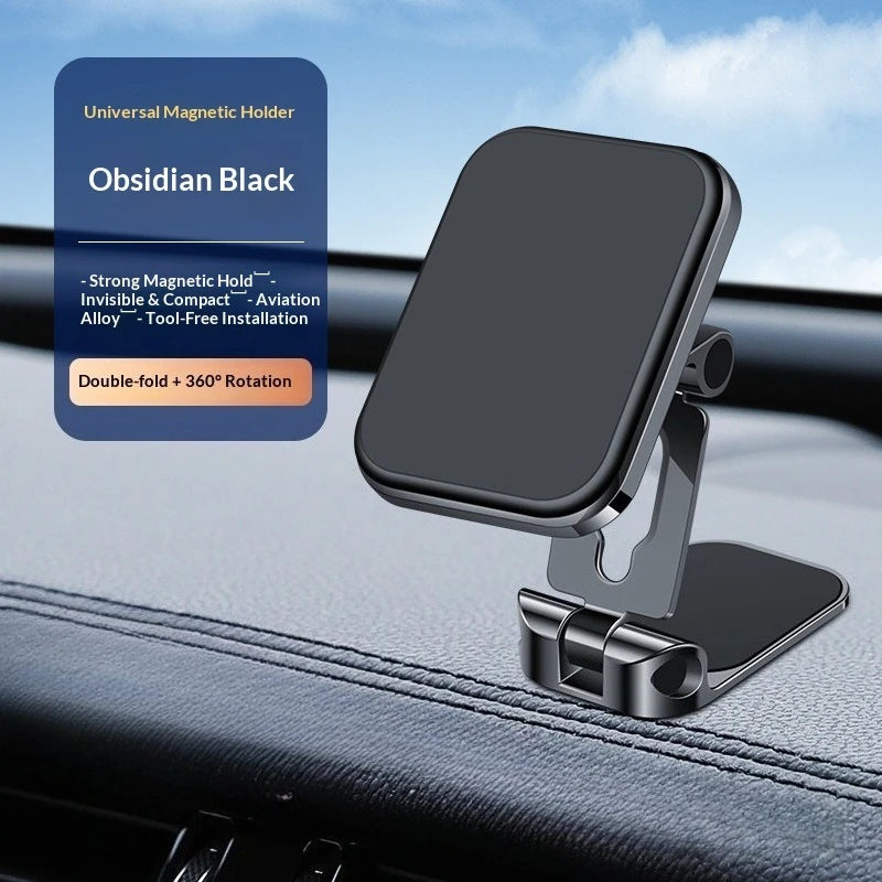 Magnetic Car Phone Holder – Foldable Air Vent & Dashboard Mount