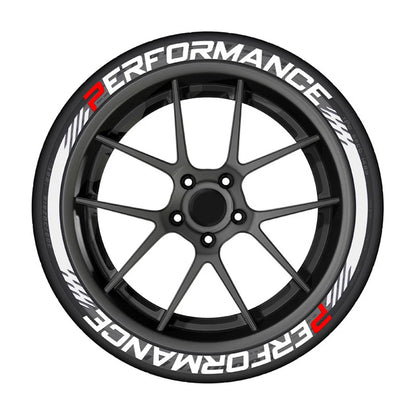 3D Car Tyre Letter Stickers – Universal Wheel Rim Decals (8-Piece Set)