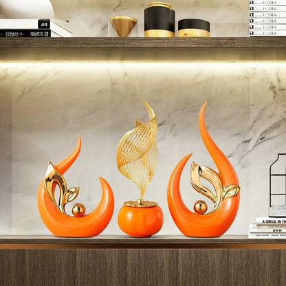 Nordic Ceramic Sculpture – Luxury Living Room & Office Décor